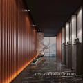 170x20mm kalis air bersalut WPC gril cladding panel dinding